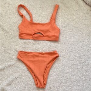 Aerie Orange Bikini Set M